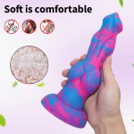 Monster Cock Tongues Licking Skin-Like Dildo 