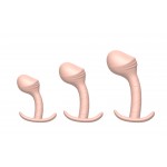 Adam 3 Size Silicone Unisex Prostate/Clitoris Anal Plug