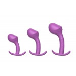 Adam 3 Size Silicone Unisex Prostate/Clitoris Anal Plug