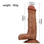 7.87" MR. Chocolate Movie Star Dildo