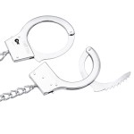 Concept Metal Anal Plug and Detachable Handcuff Chain Set