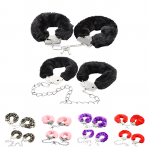 Concept Fluffy Ankle and Hand Cuff Set