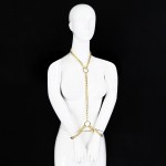 Concept Neck to Wrist BDSM Metal Detachable Cuff Set