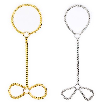 Concept Neck to Wrist BDSM Metal Detachable Cuff Set