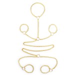 Concept BDSM Detachable Neck, Wrist, Ankle Restraint Metal Cuff Set