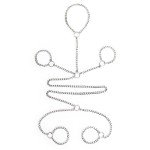 Concept BDSM Detachable Neck, Wrist, Ankle Restraint Metal Cuff Set