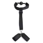 Concept  Scandal Breathable Ball Gag with Cuffs