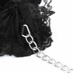 Concept Black Lace Elastic BDSM Wrist and Ankle Cuff Set