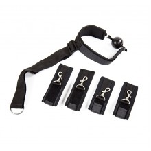 Concept Sinful Ballgag to Wrist and Ankle Cuffs