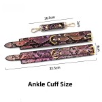Concept Snake Pattern PU Leather BDSM Cuff Set