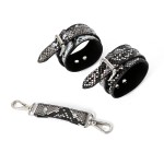 Concept Snake Pattern PU Leather BDSM Cuff Set