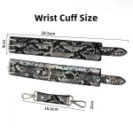 Concept Snake Pattern PU Leather BDSM Cuff Set
