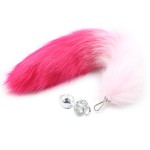 Silver Head Fox-Brush Tail Anal Plug