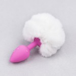 Bunny Tail Silicone Anal Plug