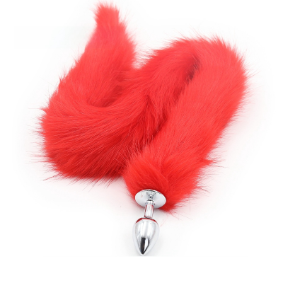 Long Fox-Brush Anal Plug