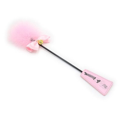 Pink Kitty Crop with Feather Tickler 