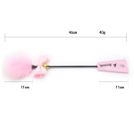 Pink Kitty Crop with Feather Tickler 