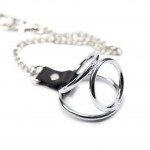 Dual Forbidden Desire Ring with Nipple Clamps 