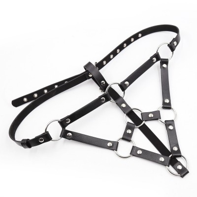 Strapped Seduction Leather Cage Panty