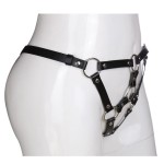 Strapped Seduction Leather Cage Panty