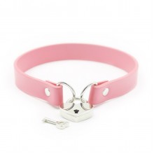 HeartLock Silicone Bondage Collar