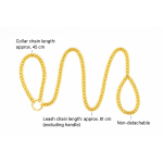 Regalia Chain Bondage Collar with Leash 