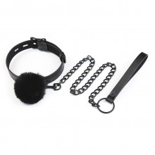 Soft Faux Fur Collar with Leash