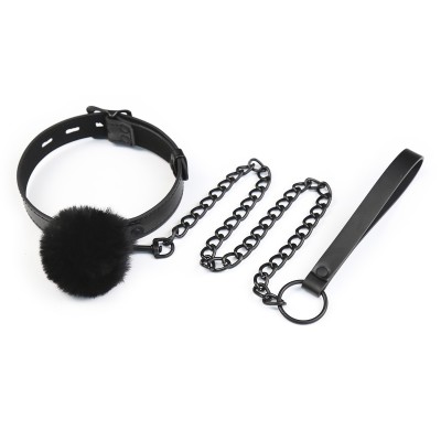 Soft Faux Fur Collar with Leash