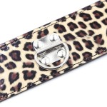 Wild Leopard Print Locking Collar with Leash 