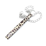 Wild Leopard Print Locking Collar with Leash 