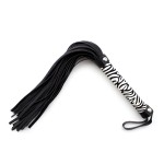 Vibrant Zebra-Handle Lash Flogger