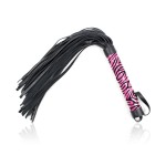 Vibrant Zebra-Handle Lash Flogger