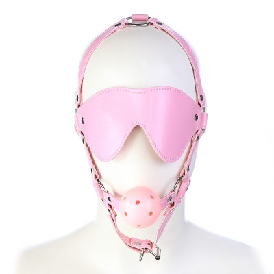 Pink Leather Head Harness Kit