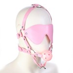 Pink Leather Head Harness Kit
