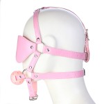 Pink Leather Head Harness Kit