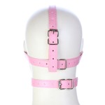 Pink Leather Head Harness Kit