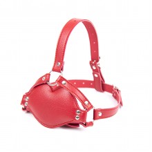 Heart-Lock Gag Harness with Silicone Plug