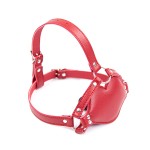 Heart-Lock Gag Harness with Silicone Plug