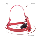 Heart-Lock Gag Harness with Silicone Plug