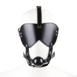 Blindfold Ball Gag Head Harness
