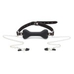 Harness Chains Nipple Clamps feat Bone Gag