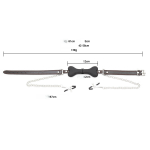 Harness Chains Nipple Clamps feat Bone Gag