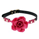 Rose Flower Silicone Ball Gag Choker
