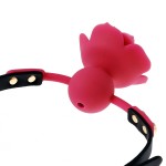 Rose Flower Silicone Ball Gag Choker