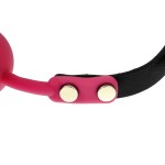 Rose Flower Silicone Ball Gag Choker