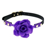 Rose Flower Silicone Ball Gag Choker