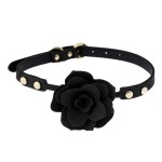 Rose Flower Silicone Ball Gag Choker
