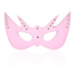 Studded Leather Cat-Eye Bondage Mask