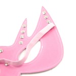 Studded Leather Cat-Eye Bondage Mask
