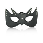 Studded Leather Cat-Eye Bondage Mask